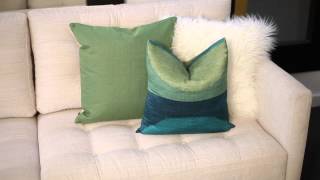 How to Decorate With a White Sofa amp Colorful Throw Pillows  Design Ingredients [upl. by Neel]