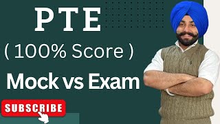 PTE mock test vs real exam score 100 score in 2024  Gurwinder sir [upl. by Benedicta]