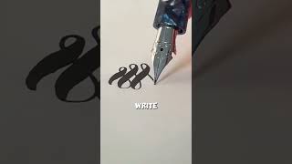 Your handwriting can improve Link in BIO calligraphy fountainpen satisfying [upl. by Rabiah]