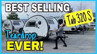 2022 nuCamp Tab 320 S Boondock The BEST SELLING TEARDROP TRAILER on the Market [upl. by Dnaloy]