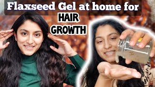 FLAXSEED Gel for HAIR GROWTH  Benefits amp How to make flaxseed gel at home [upl. by Demmahum997]