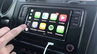 RCD330 RCD360 Apple Carplay Volkswagen radio review  VAGCarparts NederlandsDutch [upl. by Kavanaugh]