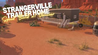 Strangerville Trailer Home  The Sims 4 Speed Build w Voiceover  No CC [upl. by Siuqram74]