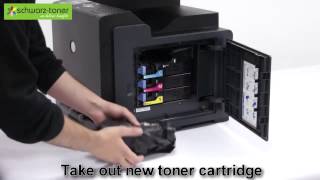 Dell 2135cn Toner Cartridge Replacement  user guide  59310312 3 4 5 [upl. by Namhcan]