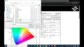 How to calculate CIE 1931 color coordinates of an emission spectrum An online application [upl. by Mccoy]