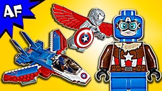 Lego Marvel Captain America Jet Pursuit 76076 Speed Build [upl. by Annohs]