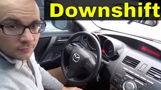 How To Downshift In An Automatic Car Using A KickdownDriving Lesson [upl. by Acenes376]