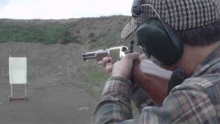 Dad zeroing his Henry H001  Marbles Tang Sight Pt 2 [upl. by Riplex]