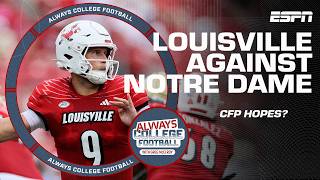 Will Louisville crush Notre Dames CFP dreams  Always College Football [upl. by Neufer]