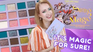 NEW UNEARTHLY COSMETICS SPRING MAGIC PALETTE  2 LOOKS TUTORIAL [upl. by Suirtimid303]