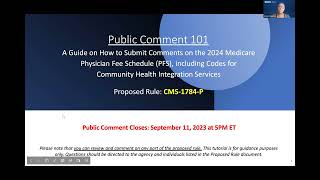 Webinar Medicare Physician Fee Schedule PFS incl Codes for Community Health Integration Services [upl. by Najib]