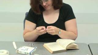 Mending a Book with Book Repair Tape [upl. by Nylitsirk]