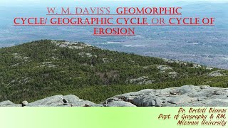 Davis Cycle of ErosionNormal Cycle of erosionCycle of PeneplanationFluvial cycleGeomorphology [upl. by Assirolc]