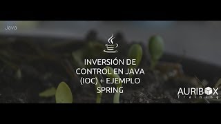 INVERSIÓN DE CONTROL IOC  Ejemplo Spring 2 [upl. by Amlas]