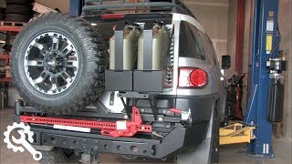 Installing Metal Tech FJ Cruiser Red Eye Bumper [upl. by Ahsiruam]