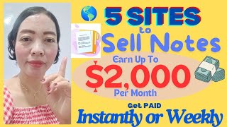 Get PAID INSTANTLY or WEEKLY To Sell Notes Earn Up To 💵💰2000 Per Month onlinejobs workfromhome [upl. by Brose]