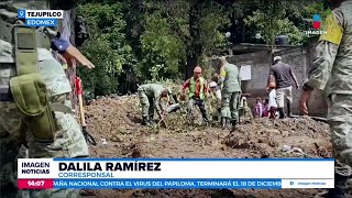 Continúan los trabajos de remoción de escombros en Tejupilco  Noticias con Crystal Mendivil [upl. by Fishbein]