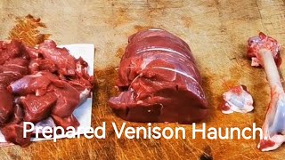 A Haunch of Venison Deboning and tying a little Venison Haunch ready for roasting SRP venison [upl. by Sarkaria]