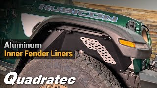 Quadratec Inner Fender Liners for Jeep Wrangler JL amp Gladiator JT [upl. by Myranda]