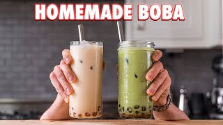 Perfect Boba Tea Completely from Scratch 2 Ways [upl. by Sezen]