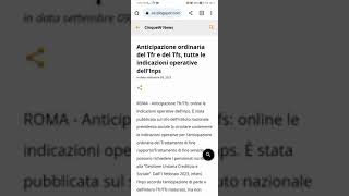 Anticipazione ordinaria del Tfr e del Tfs tutte le indicazioni operative dellInps [upl. by Yajiv733]