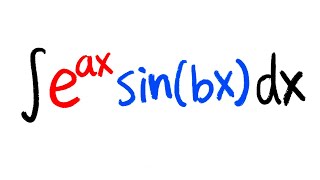 Integral of eaxsinbx by using complex numbers beyond calculus 2 [upl. by Yrrab595]