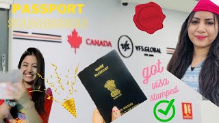 PASSPORT SUBMISSION FOR CANADA🇨🇦 VISA STAMPING  VFS GLOBAL  PASSPORT SUBMISSION FOR CANADA VISA [upl. by Paugh]