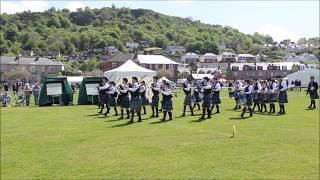 Gourock 2017  Johnstone Pipe Band Grade 4A [upl. by Nosnarb]