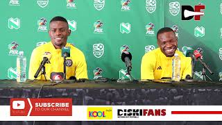 PreMatch Press Conference with Innocent Maela amp Tshego Mabasa  Mamelodi Sundowns v Orlando Pirates [upl. by Genesa]