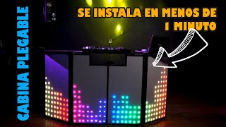 CABINA para DJ Led Pixel PORTATIL Y PLEGABLE  Control WIFI [upl. by Airdnat]