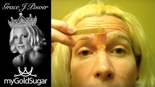 Brow Shaping Using Sugaring  Vadazzlecom [upl. by Anirat748]