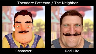 HELLO NEIGHBOR Characters In Real Life [upl. by Ho]