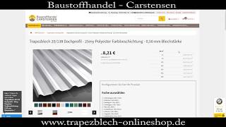 Trapezblech online bestellen [upl. by Mcdade]