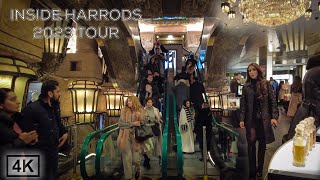 Harrods Luxury Shopping Mall 🛍️💰 Walking Tour  Inside Look 👀 2023 Christmas Sales amp Dior 4K [upl. by Einhpad]