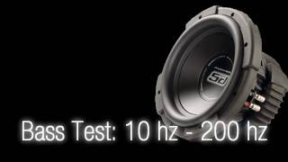 Bass Test10 hz  200 hz Sound Only Subwoofer [upl. by Basia916]