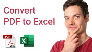 How to Convert PDF to Excel [upl. by Hally762]