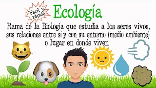 🌿¿Qué es la Ecología🌎 Fácil y Rápido  BIOLOGÍA [upl. by Ahtamas629]