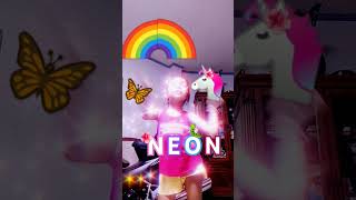 Zhavia T Topacio is neon🌈🦄🌺🐛🦋 band kpop cover emojicat [upl. by Waki432]