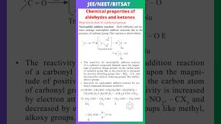 Reactions due to carbonyl group  chemical properties of aldehydes and ketones  JEE  NEET  Bitsat [upl. by Alfredo290]