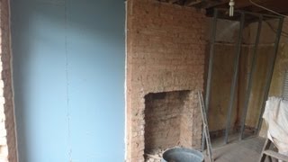 Sound Proofing 1920s Semi Detached House  125mm board and Wool [upl. by Yehc]