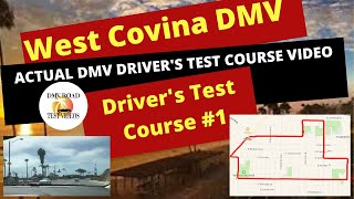 West Covina DMV Drivers Test Route 1  ACTUAL TEST ROUTE Behind The Wheel License Tip Video 2021 [upl. by Auqinom771]