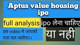 Aptus value housing Finance ipo [upl. by Leoline]