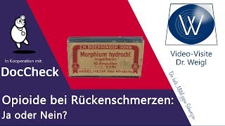 Großer Irrtum Opioide Fentanyl Tilidin Oxycodon helfen kaum bei Rückenschmerzen  DocCheck 4 [upl. by Zenitram277]