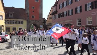 Trachtenumzug Dinkelsbühl 2023 Heimattag der Siebenbürger Sachsen in 4K mit Kommentar [upl. by Hnacogn]