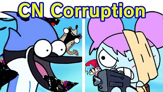 Friday Night Funkin Cartoon Corruption DEMO  VS Mordecai amp Rigby Come Learn With Pibby x FNF Mod [upl. by Hatokad]