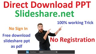 How to download PPT from SlideShare for free  All Slides Download [upl. by Pearce]