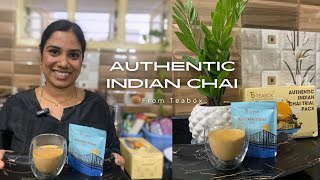 Indian Chai TEABOX Review Authentic Indian Chai Indian tea varieties [upl. by Spillihp606]