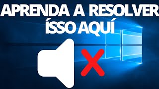 passo a passo  Windows 10 Sem som  como resolver simples [upl. by Phaedra113]