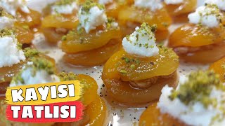 KAYISI TATLISI 👌 CEVİZLİ KURU DOLMA TATLISI TARİFİ NASIL YAPILIR 👍 DRIED APRICOTS DESSERT RECIPE✅ [upl. by Joan]