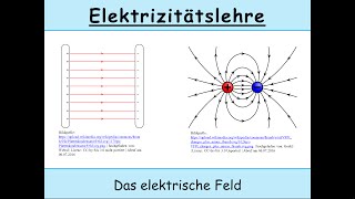 Elektrische Feldstärke elektrisches Feld und Feldlinien Physik [upl. by Namharludba]